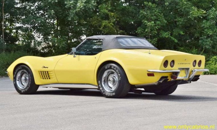 Chevrolet Corvette 1970 Geel Met Zwart Interieur