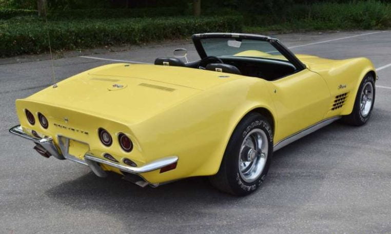 Chevrolet Corvette 1970 Geel Met Zwart Interieur