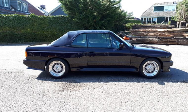 BMW M3 E30 Cabrio Macaoblauw Met Grijs Half Leder Cecotto Interieur 115000 Km 