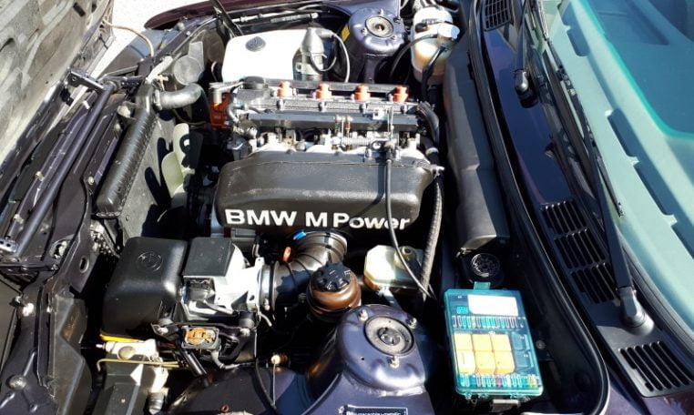 BMW M3 E30 Cabrio Macaoblauw Met Grijs Half Leder Cecotto Interieur 115000 Km 