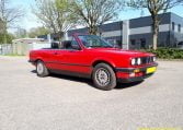 BMW 325i Cabrio E30 Zinnoberrood 140000 Km Zwart Leder