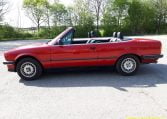 BMW 325i Cabrio E30 Zinnoberrood 140000 Km Zwart Leder
