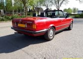 BMW 325i Cabrio E30 Zinnoberrood 140000 Km Zwart Leder