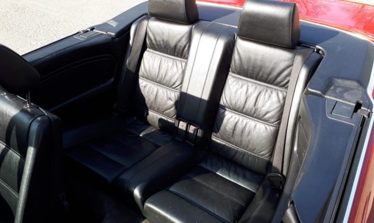 BMW 325i Cabrio E30 Zinnoberrood 140000 Km Zwart Leder