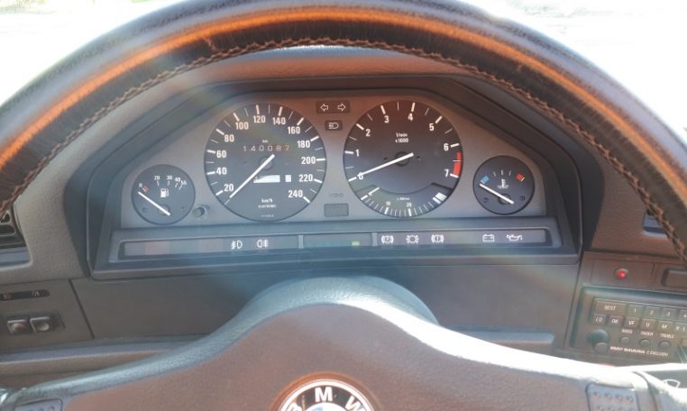 BMW 325i Cabrio E30 Zinnoberrood 140000 Km Zwart Leder