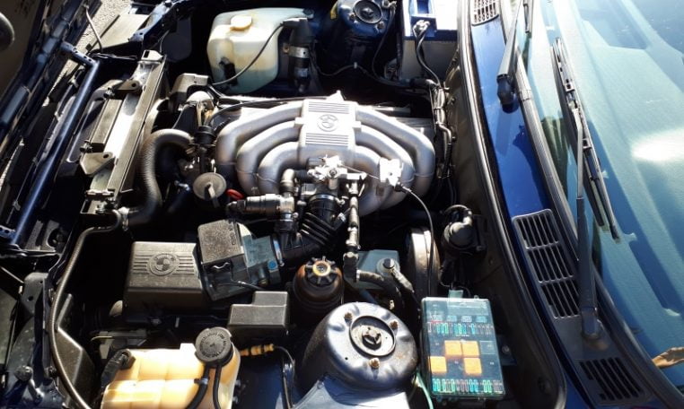 BMW 320i Cabrio E30 Mauritiusblauw Zwart Leder 206000 Km