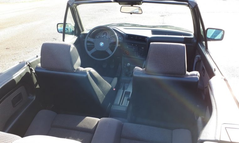 BMW 325i E30 1987 128000 Km Lachssilber Metallic Grijs Stof