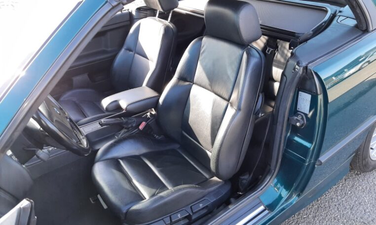 BMW 328i Cabrio E36 Bostongroen Metallic Met Zwart Leder 163000 Km 0