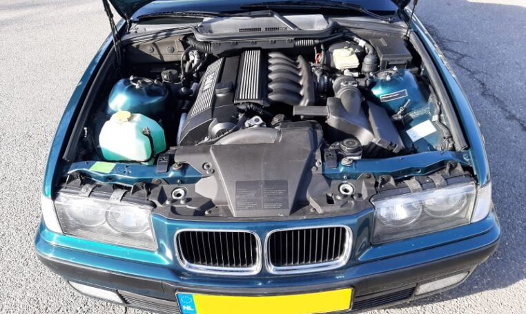 BMW 328i Cabrio E36 Bostongroen Metallic Met Zwart Leder 163000 Km 0