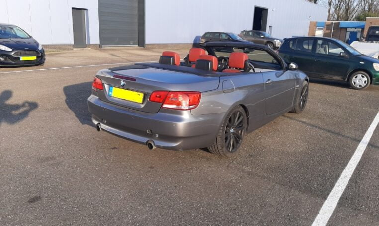 BMW 335i Cabrio Twin Turbo E93 Grijs Met Rood Leder 171000 Km 0