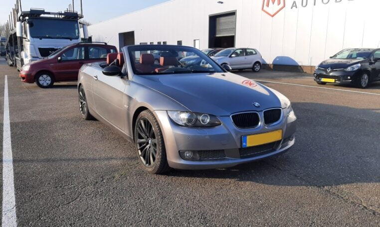 BMW 335i Cabrio Twin Turbo E93 Grijs Met Rood Leder 171000 Km 0