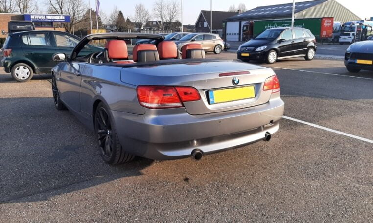 BMW 335i Cabrio Twin Turbo E93 Grijs Met Rood Leder 171000 Km 0