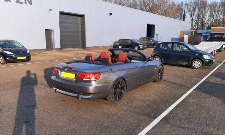 BMW 335i Cabrio Twin Turbo E93 Grijs Met Rood Leder 171000 Km 0