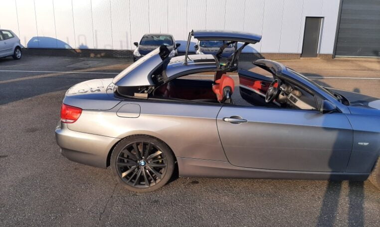 BMW 335i Cabrio Twin Turbo E93 Grijs Met Rood Leder 171000 Km 0