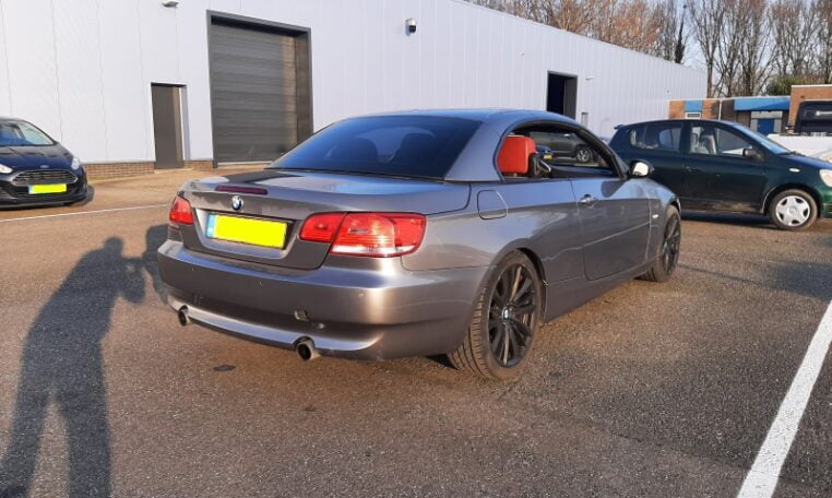 BMW 335i Cabrio Twin Turbo E93 Grijs Met Rood Leder 171000 Km 0