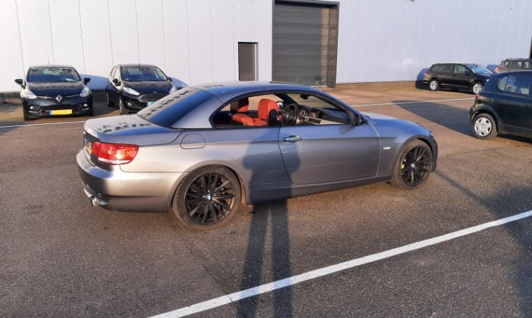 BMW 335i Cabrio Twin Turbo E93 Grijs Met Rood Leder 171000 Km 0