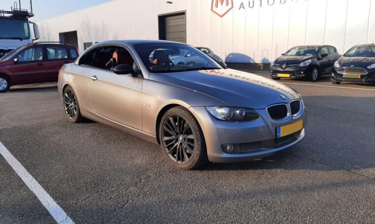 BMW 335i Cabrio Twin Turbo E93 Grijs Met Rood Leder 171000 Km 0
