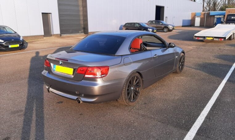 BMW 335i Cabrio Twin Turbo E93 Grijs Met Rood Leder 171000 Km 0