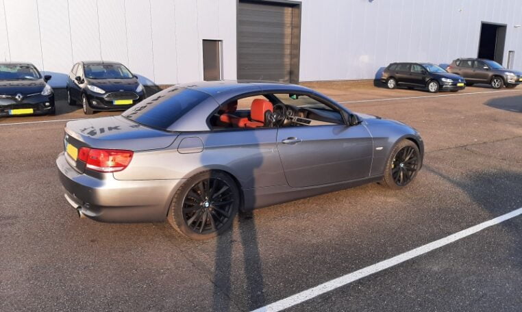 BMW 335i Cabrio Twin Turbo E93 Grijs Met Rood Leder 171000 Km 0