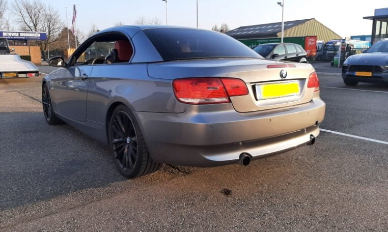 BMW 335i Cabrio Twin Turbo E93 Grijs Met Rood Leder 171000 Km 0