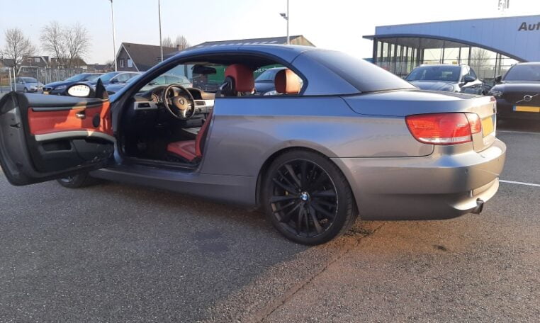 BMW 335i Cabrio Twin Turbo E93 Grijs Met Rood Leder 171000 Km 0