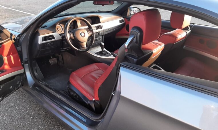 BMW 335i Cabrio Twin Turbo E93 Grijs Met Rood Leder 171000 Km 0