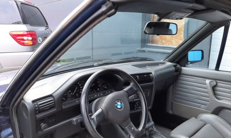 BMW 325iA Cabrio E30 Mauritiusblauw Met Grijs Leder 192000 Km 0