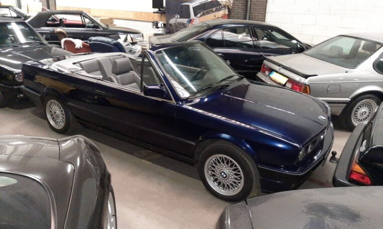 BMW 325iA Cabrio E30 Mauritiusblauw Met Grijs Leder 192000 Km 0