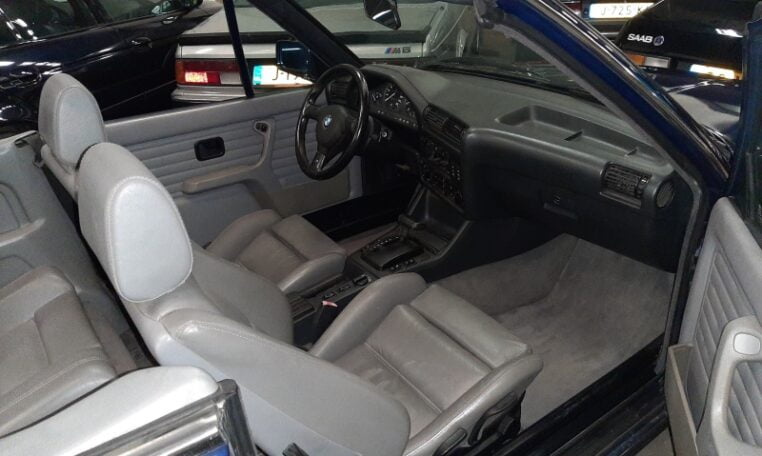 BMW 325iA Cabrio E30 Mauritiusblauw Met Grijs Leder 192000 Km 0