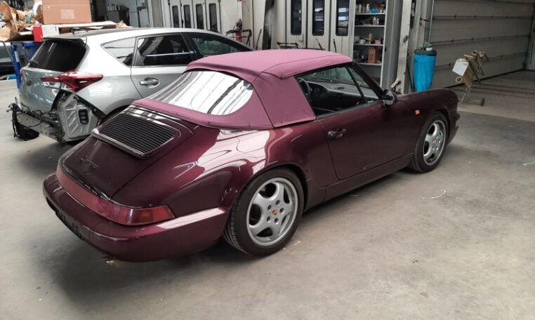 Porsche 911 (964) Cabrio Amethyst Metallic Met Paars Leder 56000 Km 0