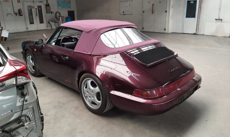 Porsche 911 (964) Cabrio Amethyst Metallic Met Paars Leder 56000 Km 0
