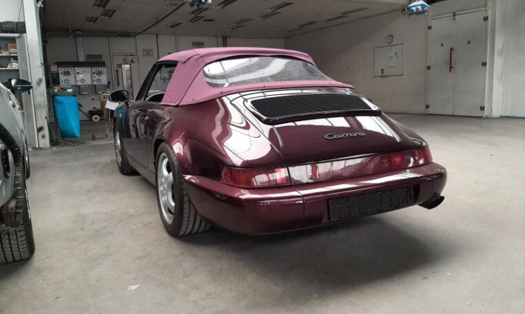 Porsche 911 (964) Cabrio Amethyst Metallic Met Paars Leder 56000 Km 0