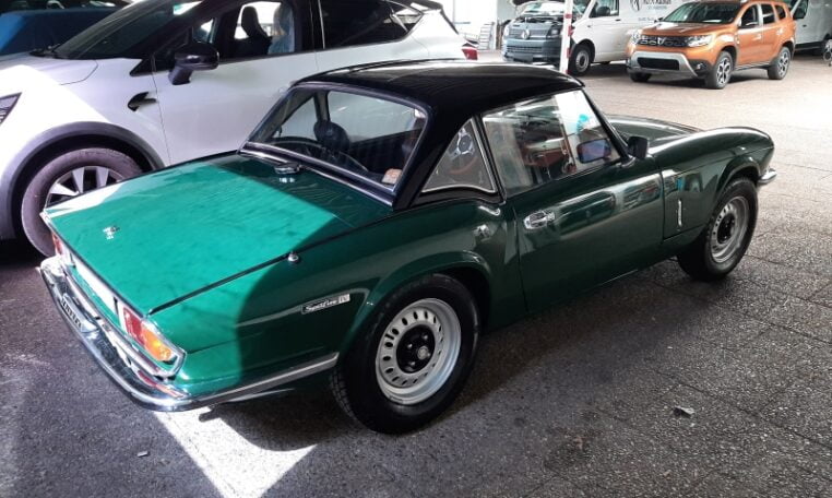 Triumph Spitfire Mk IV Donkergroen Met Zwart Kunstleder 0