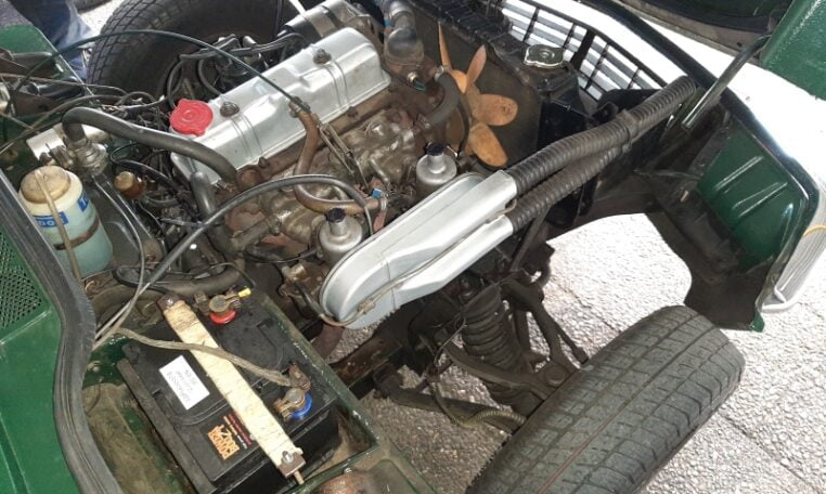 Triumph Spitfire Mk IV Donkergroen Met Zwart Kunstleder 0