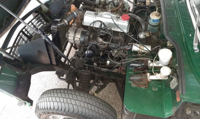 Triumph Spitfire Mk IV Donkergroen Met Zwart Kunstleder 0