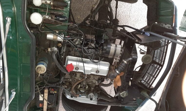 Triumph Spitfire Mk IV Donkergroen Met Zwart Kunstleder 0