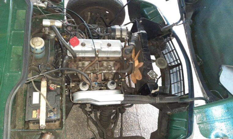 Triumph Spitfire Mk IV Donkergroen Met Zwart Kunstleder 0