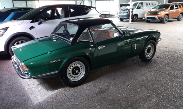 Triumph Spitfire Mk IV Donkergroen Met Zwart Kunstleder 0
