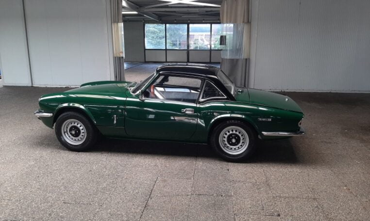 Triumph Spitfire Mk IV Donkergroen Met Zwart Kunstleder 0