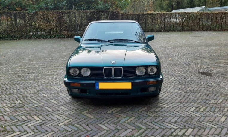 BMW 325i Cabrio E30 Lagunengrün Metallic Met Zwart Leder 130000 Km 0