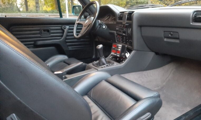 BMW 325i Cabrio E30 Lagunengrün Metallic Met Zwart Leder 130000 Km 0