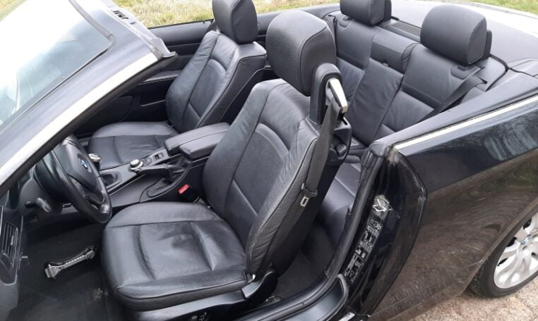 BMW 320i Cabrio E93 Zwart Met Zwart Leder 233000 Km 0