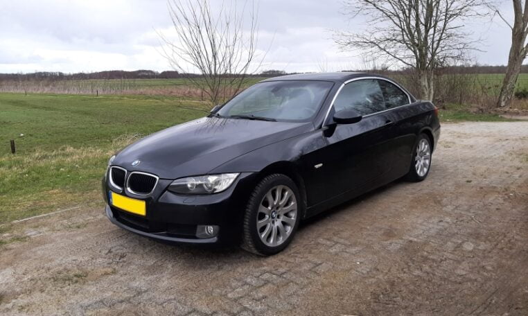 BMW 320i Cabrio E93 Zwart Met Zwart Leder 233000 Km 0