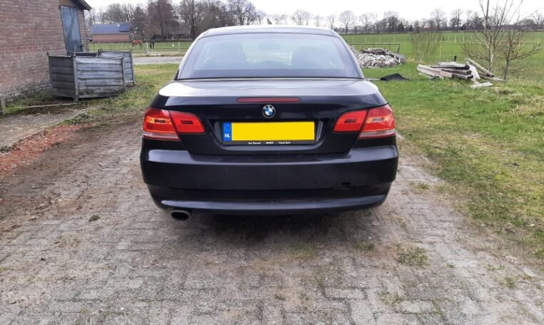 BMW 320i Cabrio E93 Zwart Met Zwart Leder 233000 Km 0