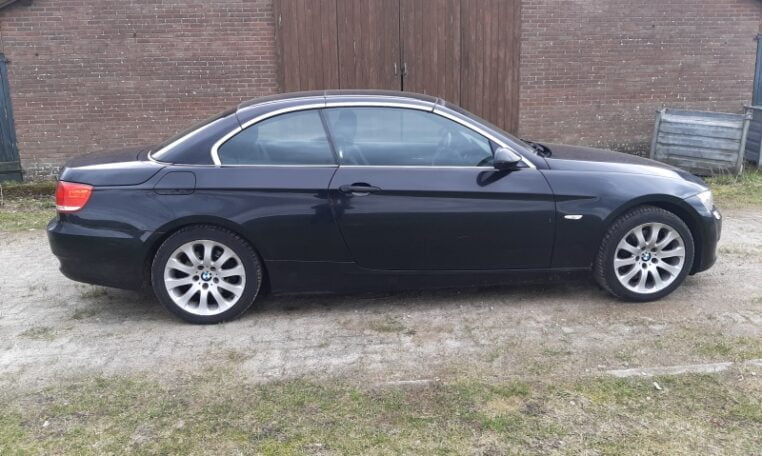 BMW 320i Cabrio E93 Zwart Met Zwart Leder 233000 Km 0
