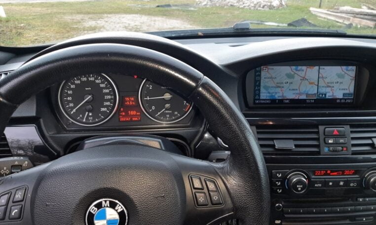BMW 320i Cabrio E93 Zwart Met Zwart Leder 233000 Km 0