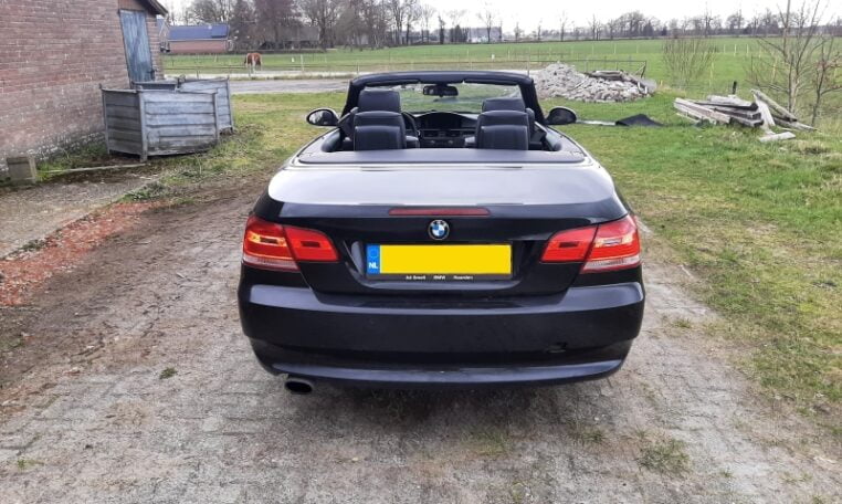 BMW 320i Cabrio E93 Zwart Met Zwart Leder 233000 Km 0