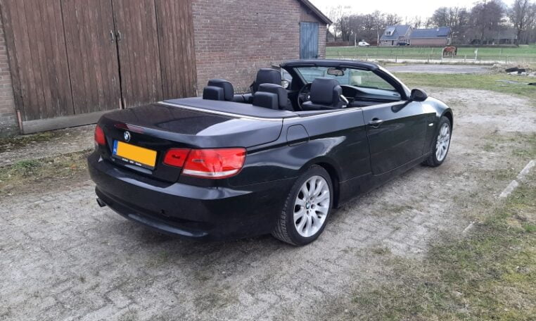 BMW 320i Cabrio E93 Zwart Met Zwart Leder 233000 Km 0