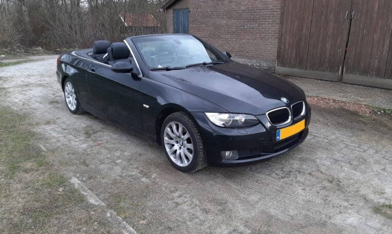 BMW 320i Cabrio E93 Zwart Met Zwart Leder 233000 Km 0