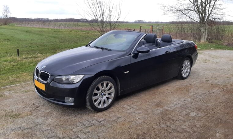BMW 320i Cabrio E93 Zwart Met Zwart Leder 233000 Km 0